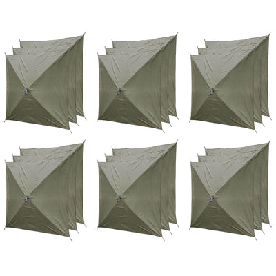 Clam Quick-Set Screen Hub Tent Wind & Sun Panels, Accessory Only, Green (6 Pack)