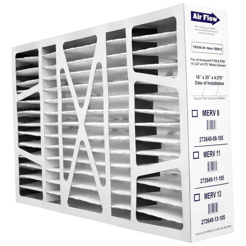 Trion Air Bear 16x25x4" MERV 8 Replacement Air Purifier Filter, 2pk (Open Box)