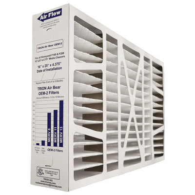 Trion Air Bear OEM 16x25x4 Inch MERV 8 Replacement Air Purifier Filter, 2 Pack - VMInnovations