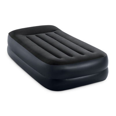 Intex Dura Beam Plus Pillow Raised Airbed Mattress w/Built in Pump, Twin(2 Pack) - VMInnovations