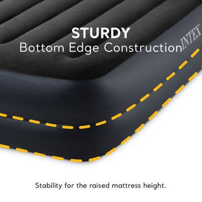 Intex Dura Beam Plus Pillow Raised Airbed Mattress w/Built in Pump, Twin(2 Pack) - VMInnovations