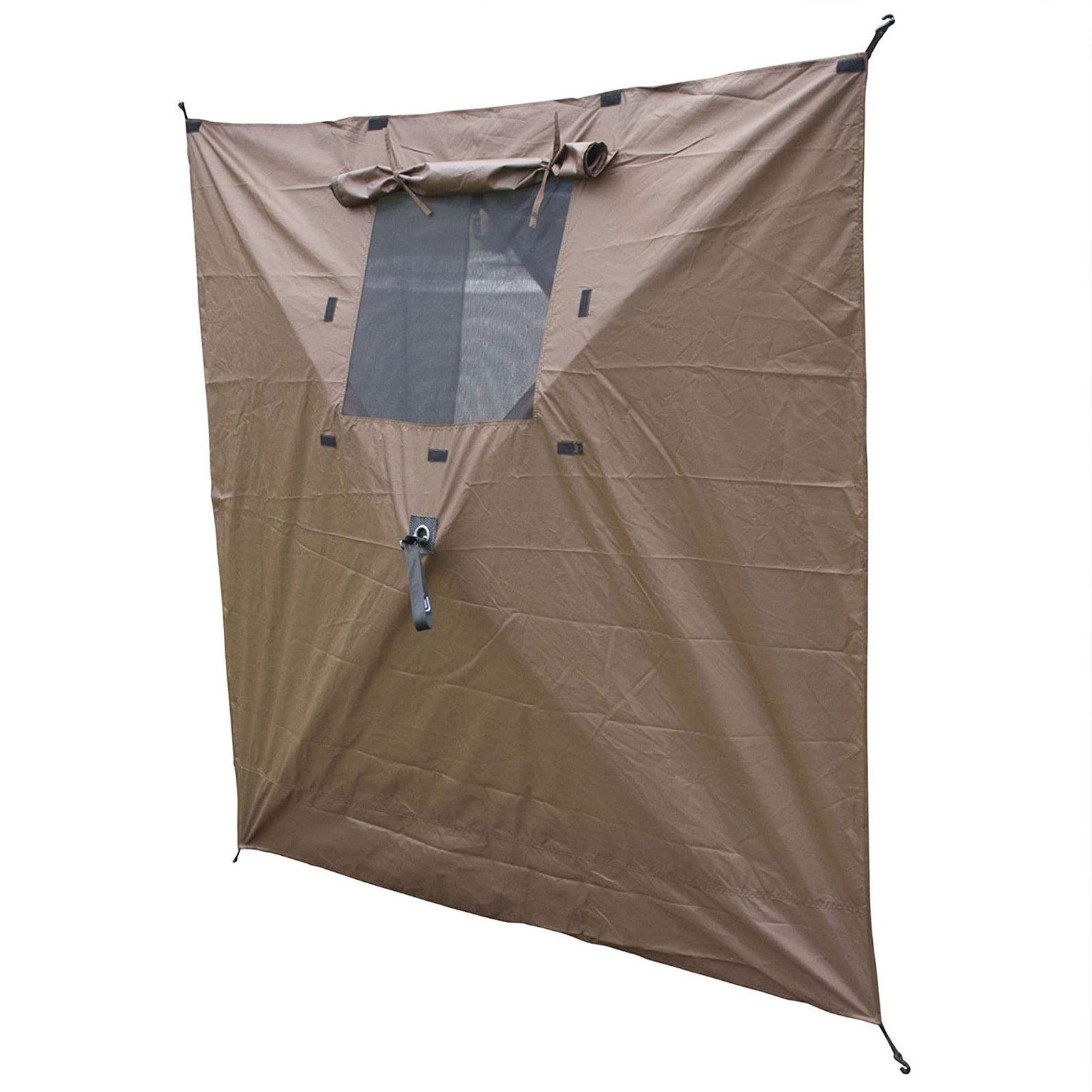 CLAM Quick-Set Screen Hub Tent Wind & Sun Panels, Accessory Only, Brown (4 Pack) - VMInnovations