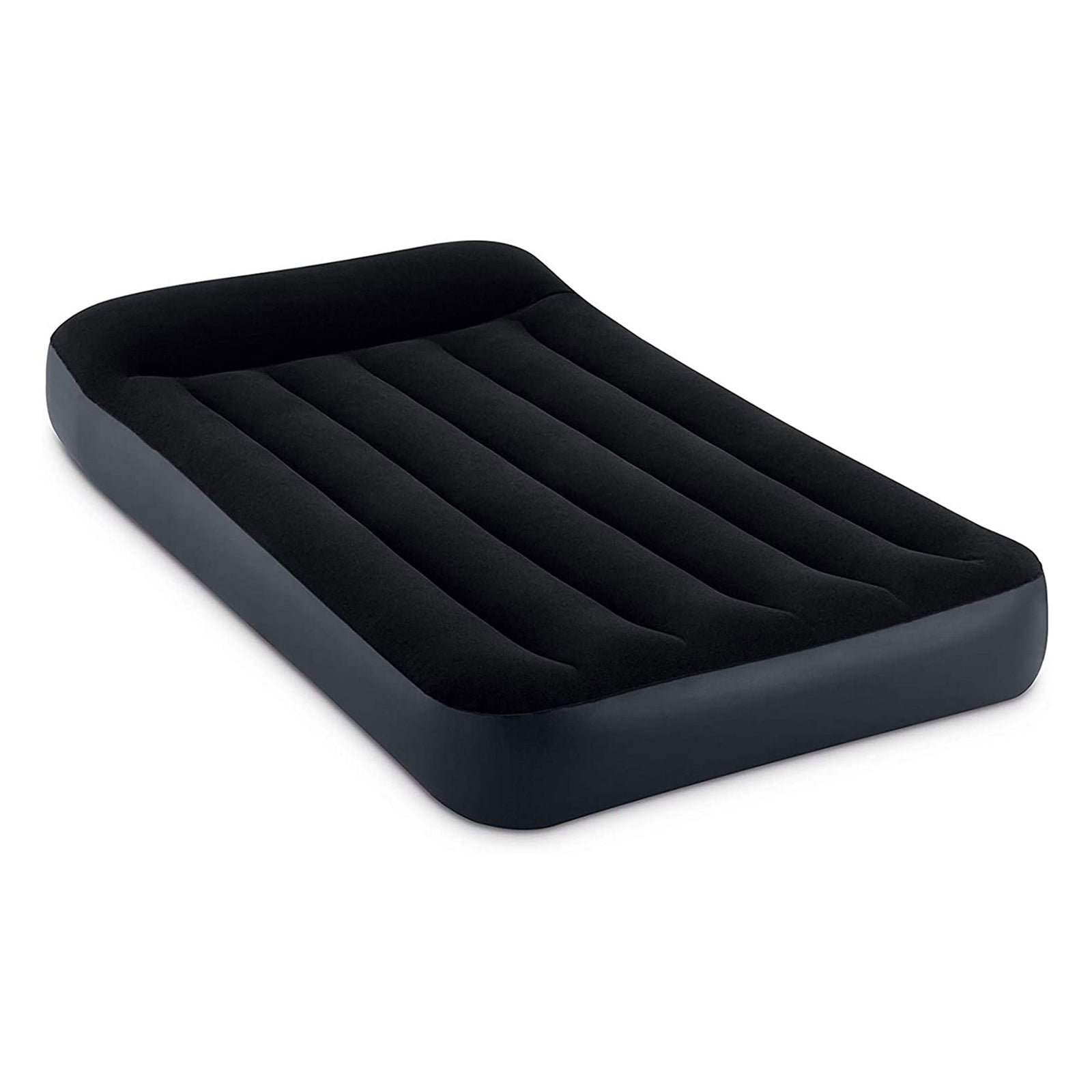 Intex Dura Pillow Rest Classic Blow Up Mattress Air Bed with Pump, Twin (2 Pack) - VMInnovations