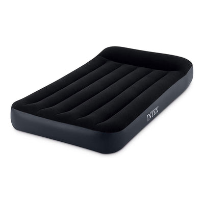 Intex Dura Pillow Rest Classic Blow Up Mattress Air Bed with Pump, Twin (2 Pack)