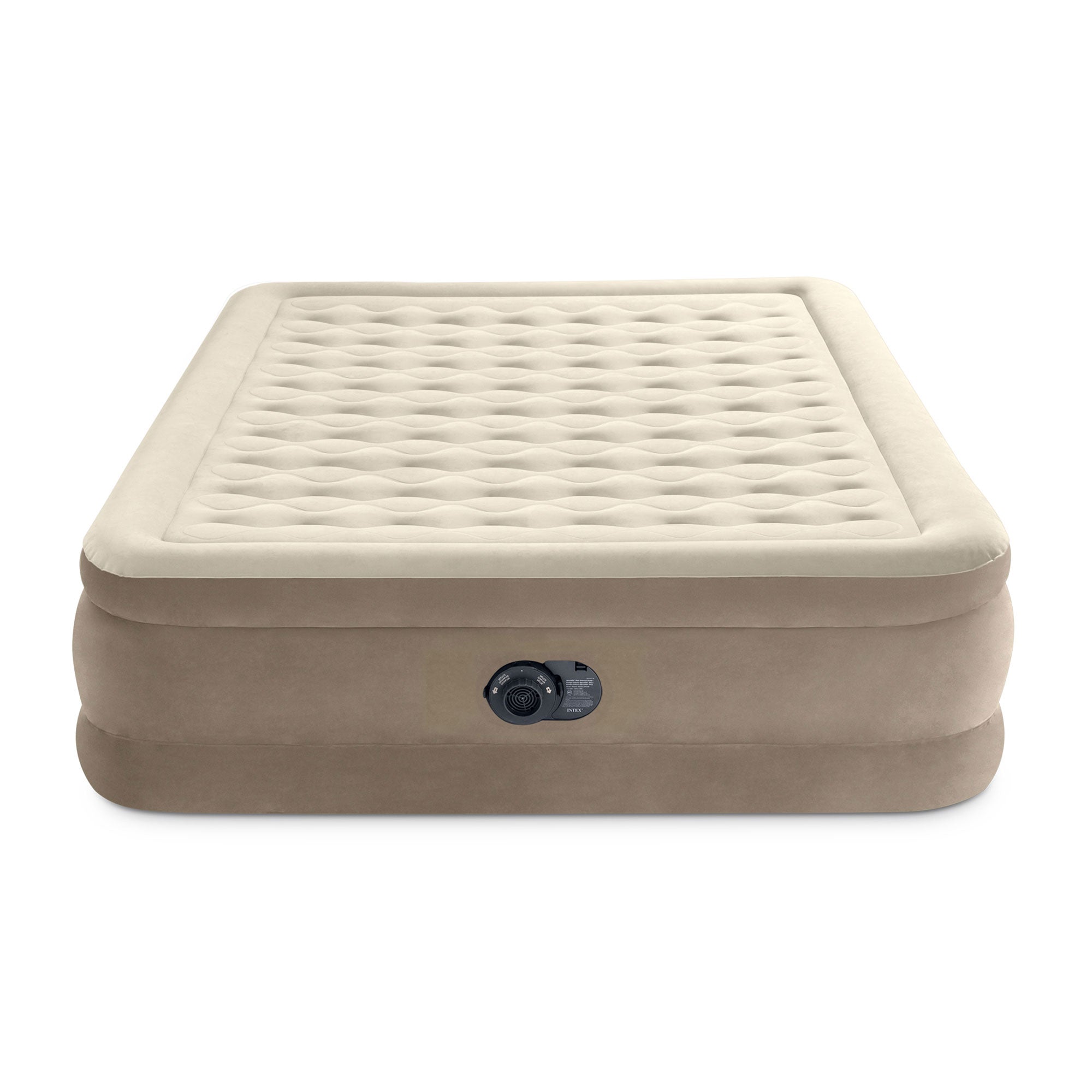 Intex Dura-Beam Deluxe Ultra Plush Air Bed w/Built-in Pump, Queen (2 Pack) - VMInnovations