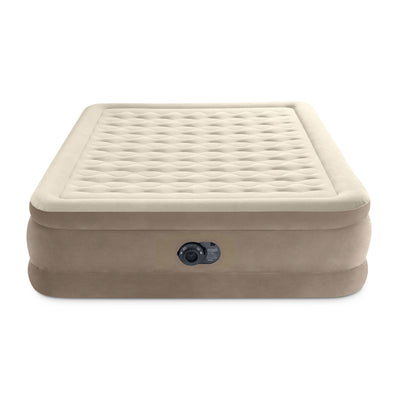 Intex Dura-Beam Deluxe Ultra Plush Air Bed w/Built-in Pump, Queen (2 Pack) - VMInnovations