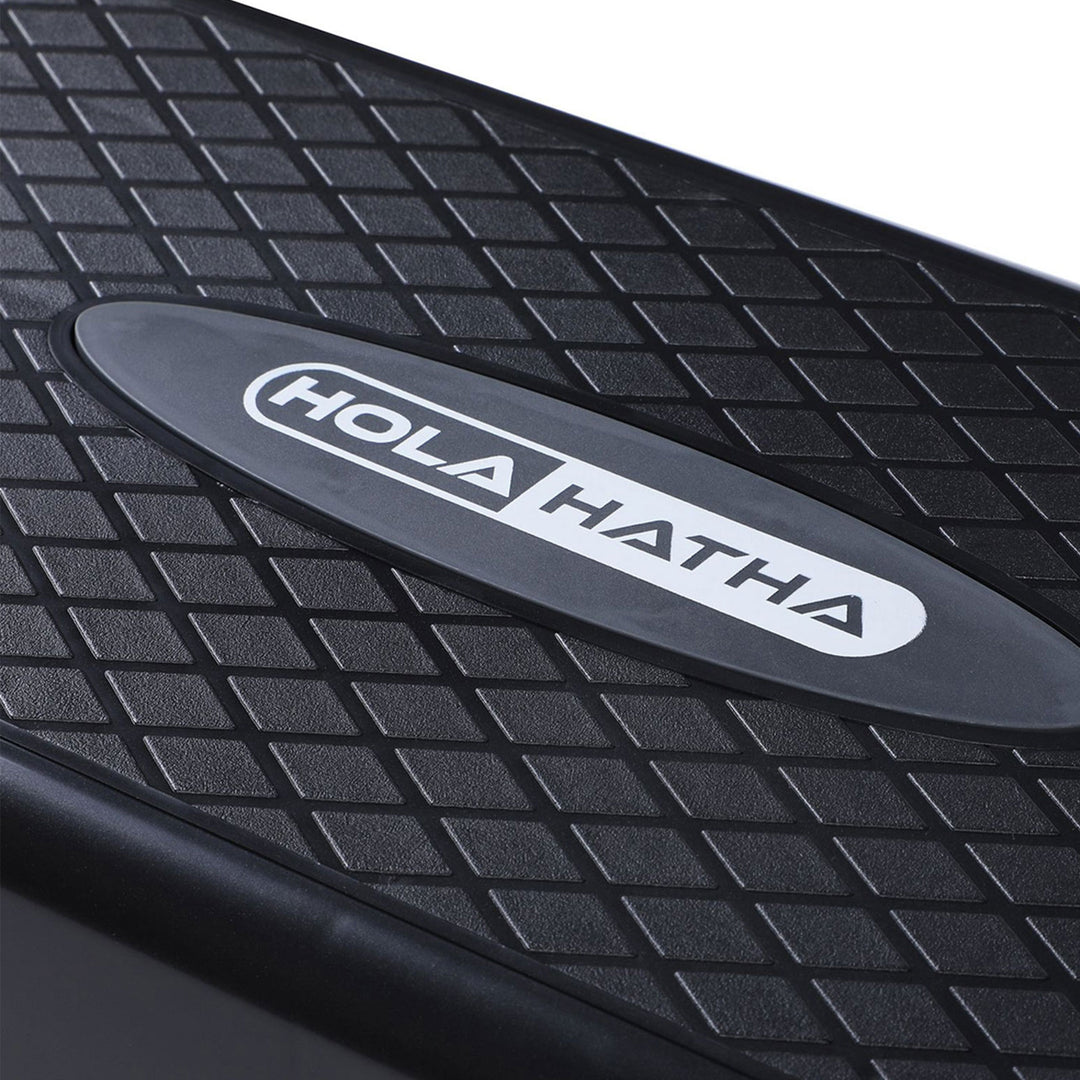 HolaHatha Aerobic Step Platform Fitness Equipment w/Adjustable Height (2 Pack)