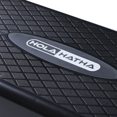 HolaHatha Aerobic Step Platform Fitness Equipment w/Adjustable Height (2 Pack) - VMInnovations