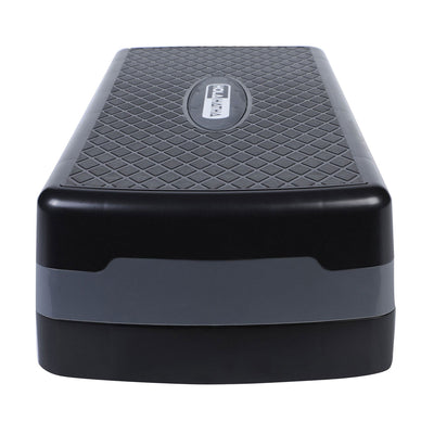 HolaHatha Aerobic Step Platform Fitness Equipment w/Adjustable Height (2 Pack) - VMInnovations