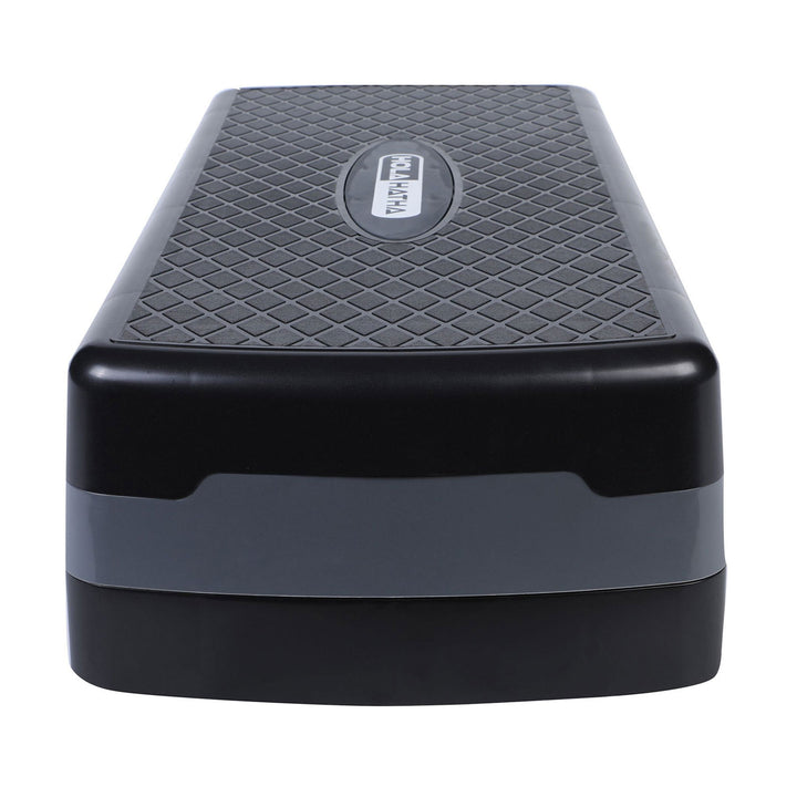 HolaHatha Aerobic Step Platform Fitness Equipment w/Adjustable Height (2 Pack)