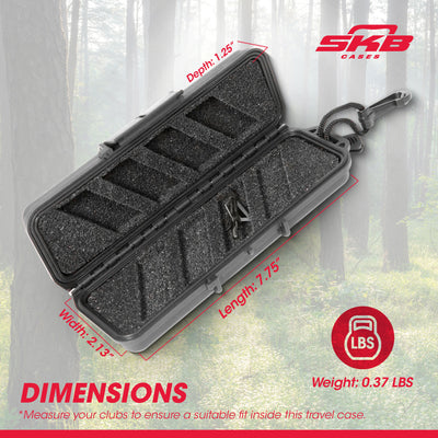 SKB iSeries Hard Exterior Molded Watertight Arrow Broadhead Case, Black (2 Pack)