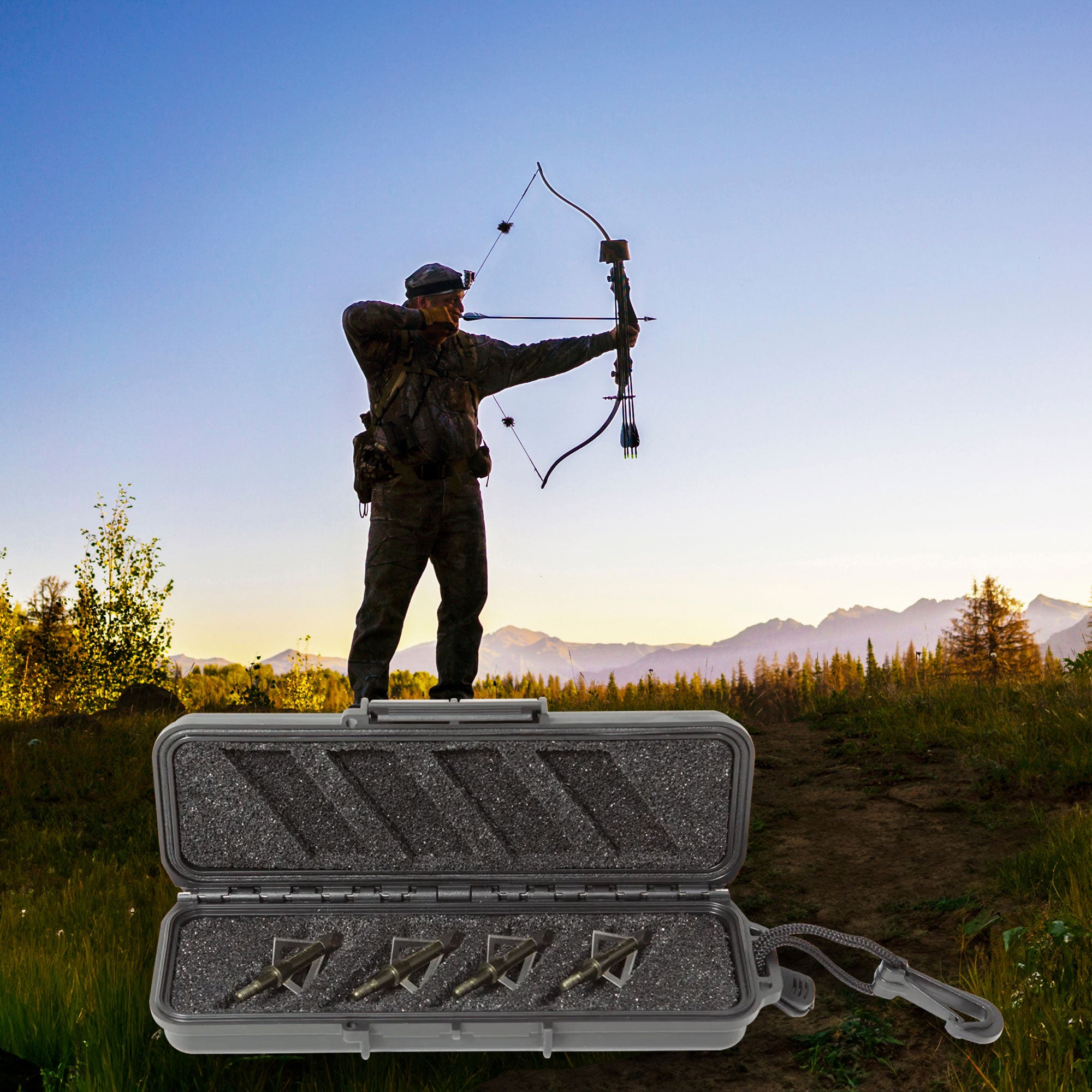 SKB iSeries Hard Exterior Molded Watertight Arrow Broadhead Case, Black (2 Pack) - VMInnovations