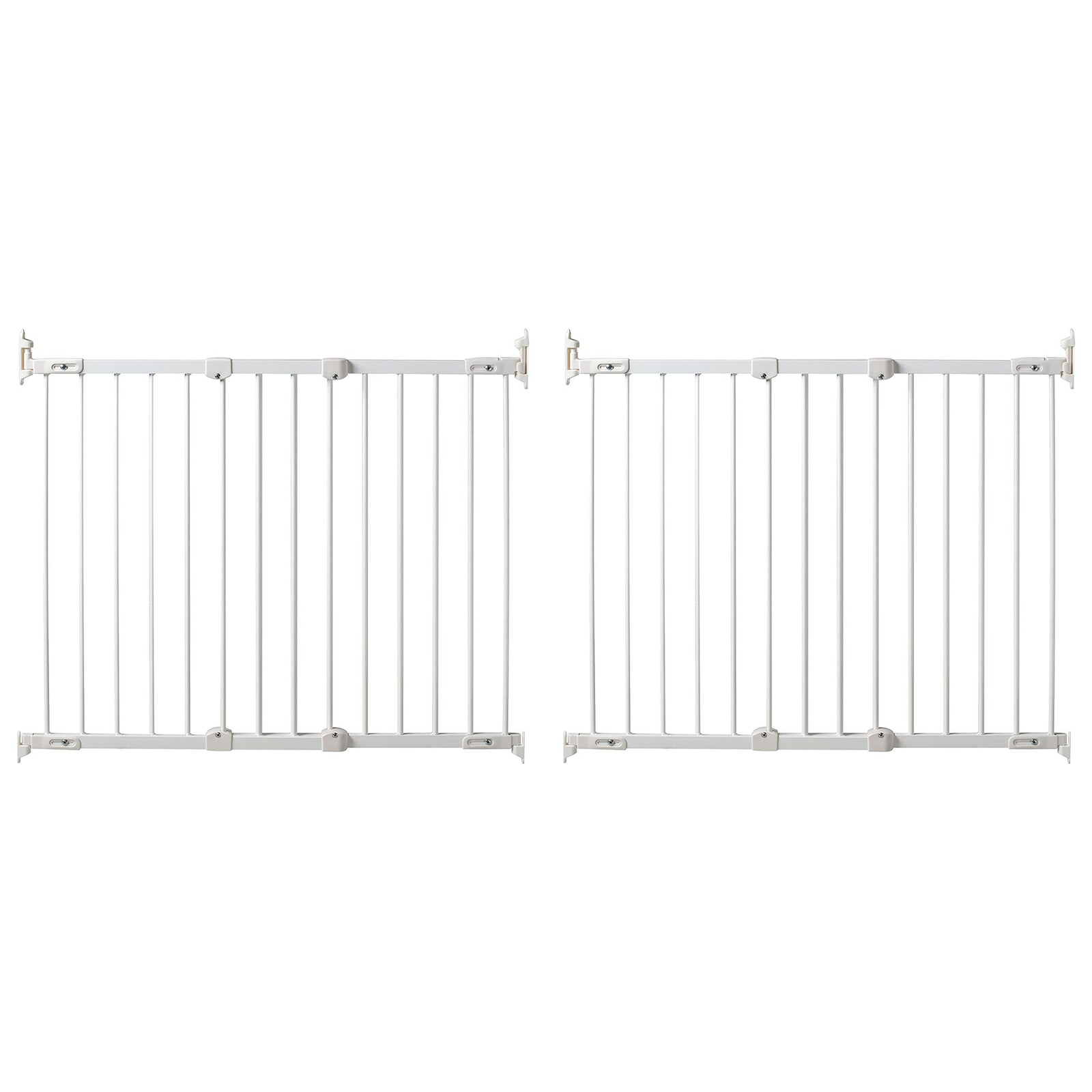 KidCo Angle Mount Safeway Stair Top Quick Release Baby Gate, White (2 Pack) - VMInnovations