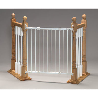 KidCo Angle Mount Safeway Stair Top Quick Release Baby Gate, White (2 Pack) - VMInnovations