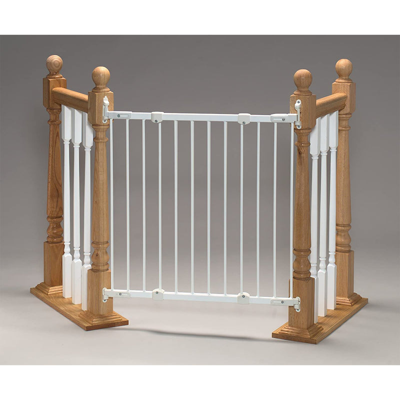 KidCo Angle Mount Safeway Stair Top Quick Release Baby Gate, White (2 Pack)