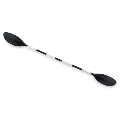 Intex 86" Lightweight Aluminum Double Oar Inflatable Kayak Paddle, Black, 2 Pack - VMInnovations