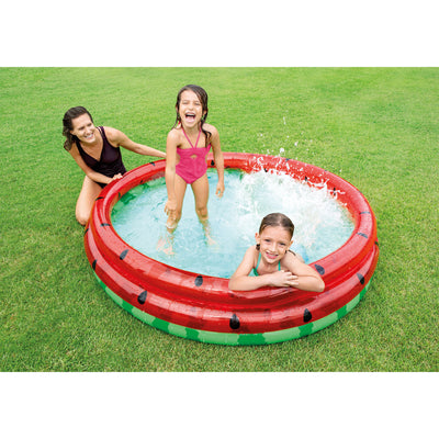Intex 66 Inch Round Inflatable Kids Swimming and Wading Watermelon Pool (6 Pack)