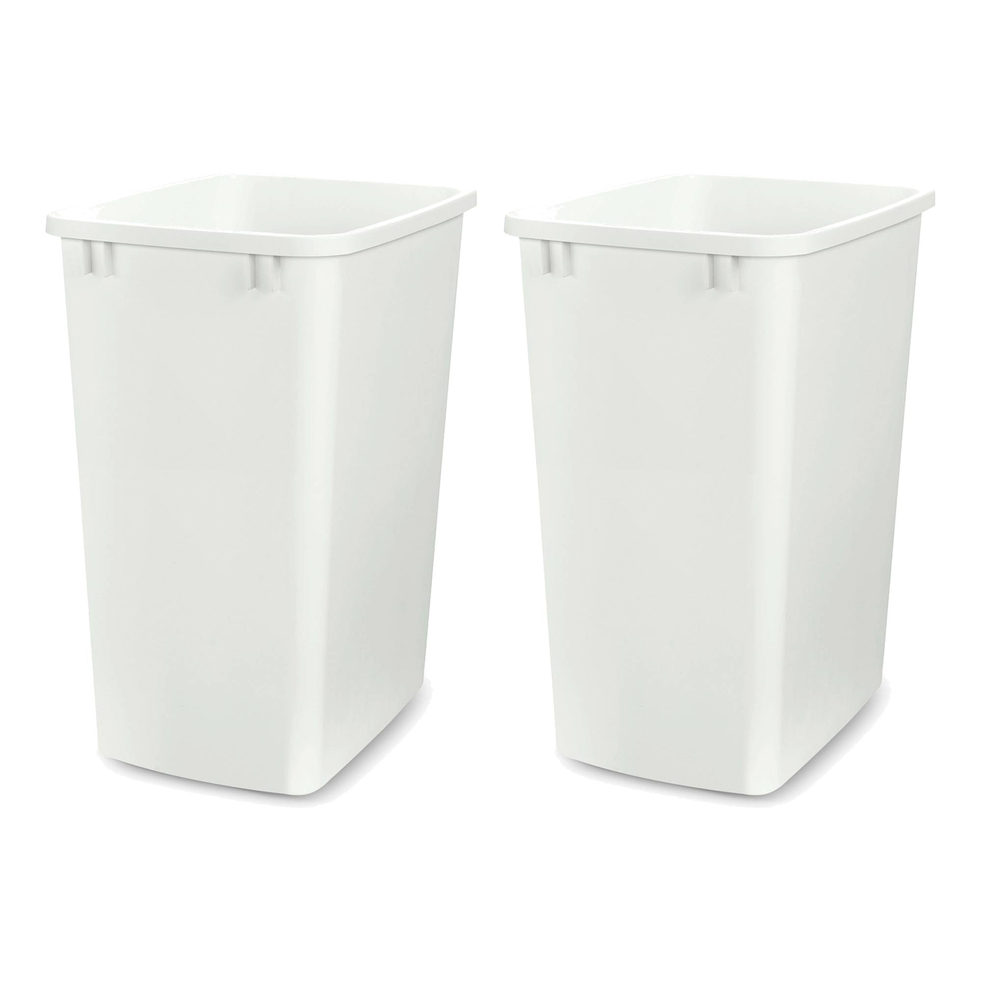 Rev-A-Shelf 35 Qt Plastic Under Sink Trash Can Replacement, RV-35-17-52 (2 Pack)