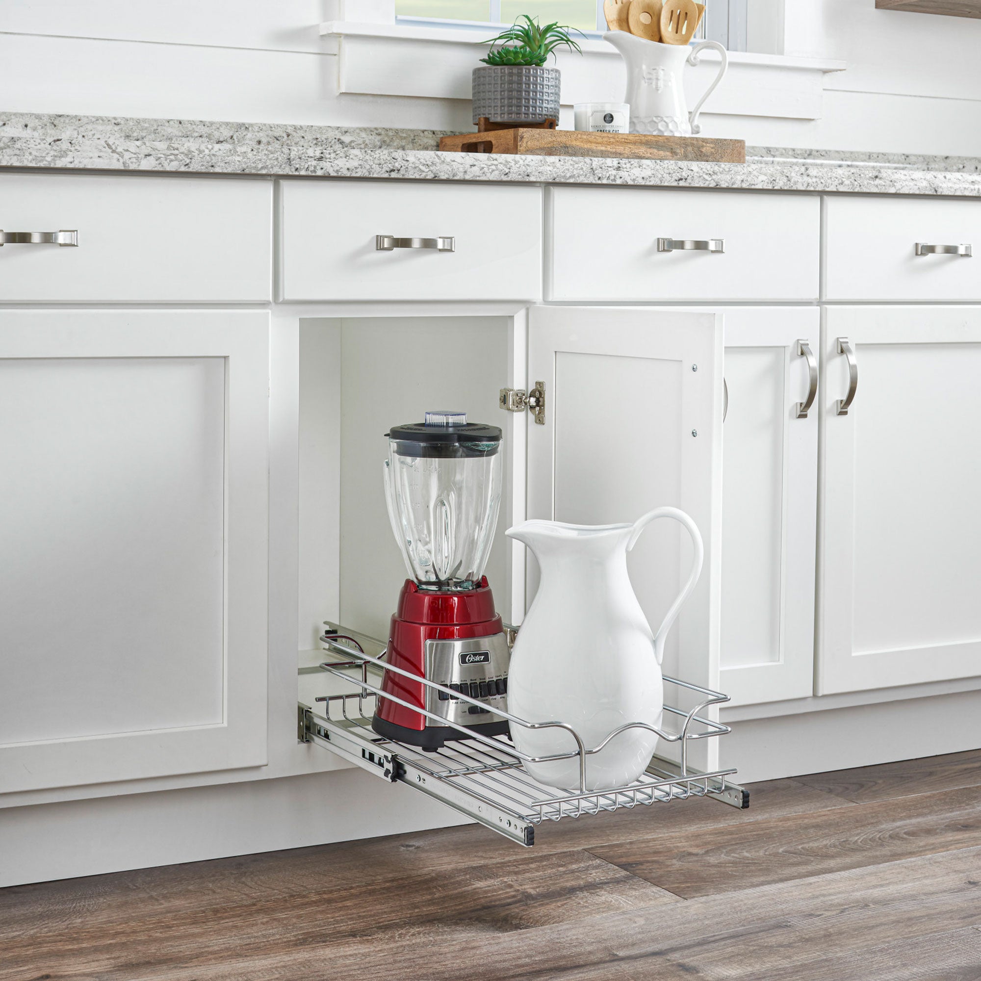 Rev-A-Shelf Cabinet Pull Out Shelf Organizer, 12 x 20 In, 5WB1-1220CR-1 (2 Pack)