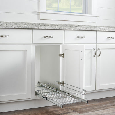 Rev-A-Shelf Cabinet Pull Out Shelf Organizer, 12 x 20 In, 5WB1-1220CR-1 (2 Pack)