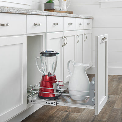Rev-A-Shelf Cabinet Pull Out Shelf Organizer, 12 x 20 In, 5WB1-1220CR-1 (2 Pack)