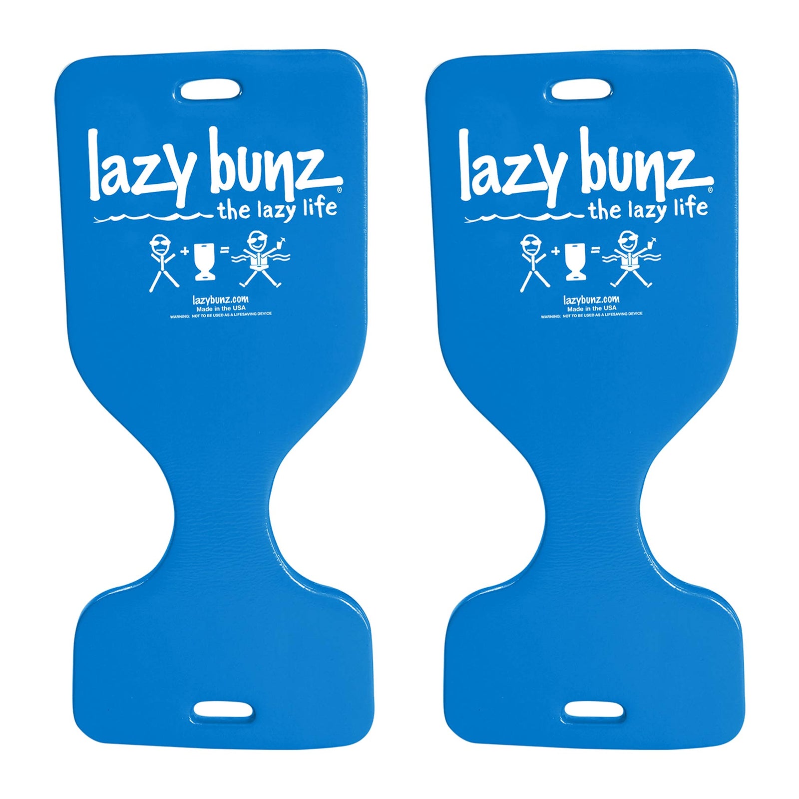 TRC Recreation Lazy Bunz Foam Water Saddle Swimming Pool Float, Blue (2 Pack) - VMInnovations