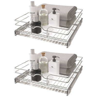 Rev-A-Shelf Cabinet Pull Out Shelf Organizer, 18 x 20 In, 5WB1-1820CR-1 (2 Pack)