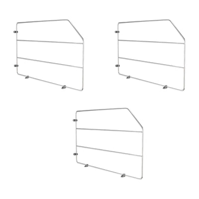Rev-A-Shelf 12" Cabinet Baking Sheet Tray Divider, Chrome, 597-12CR-52 (3 Pack) - VMInnovations