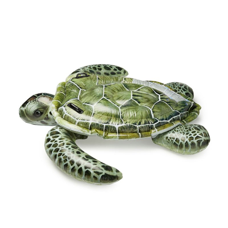 Intex Realistic Sea Turtle Inflatable Ride On Pool Float with Handles (4 Pack)