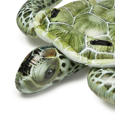Intex Realistic Sea Turtle Inflatable Ride On Pool Float with Handles (4 Pack) - VMInnovations