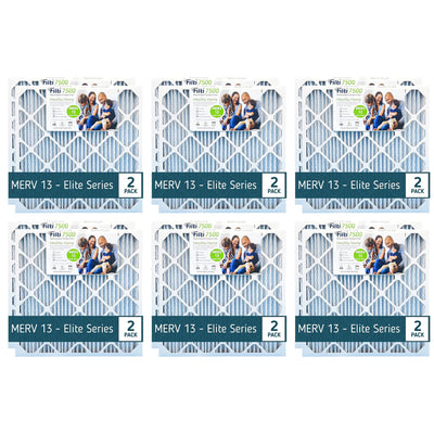 Filti Pleated Home HVAC Furnace Air Filter for Bedroom and Indoor Use (6 Pack) - VMInnovations