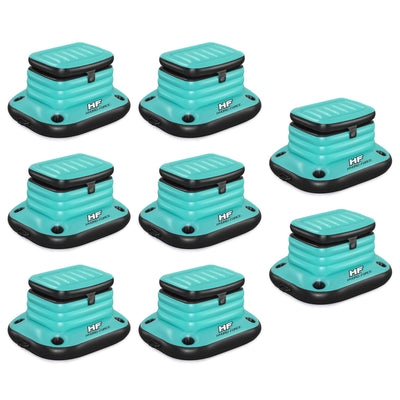 Bestway Hydro Force Glacial Sport 9.43 Gallon Inflatable Cooler, Teal (8 Pack) - VMInnovations