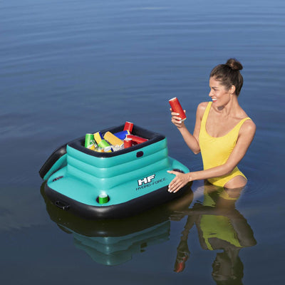 Bestway Hydro Force Glacial Sport 9.43 Gallon Inflatable Cooler, Teal (8 Pack) - VMInnovations