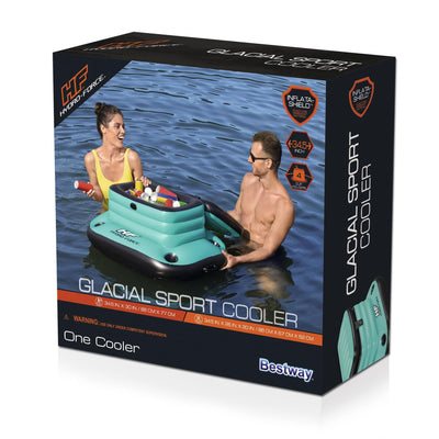 Bestway Hydro Force Glacial Sport 9.43 Gallon Inflatable Cooler, Teal (8 Pack) - VMInnovations