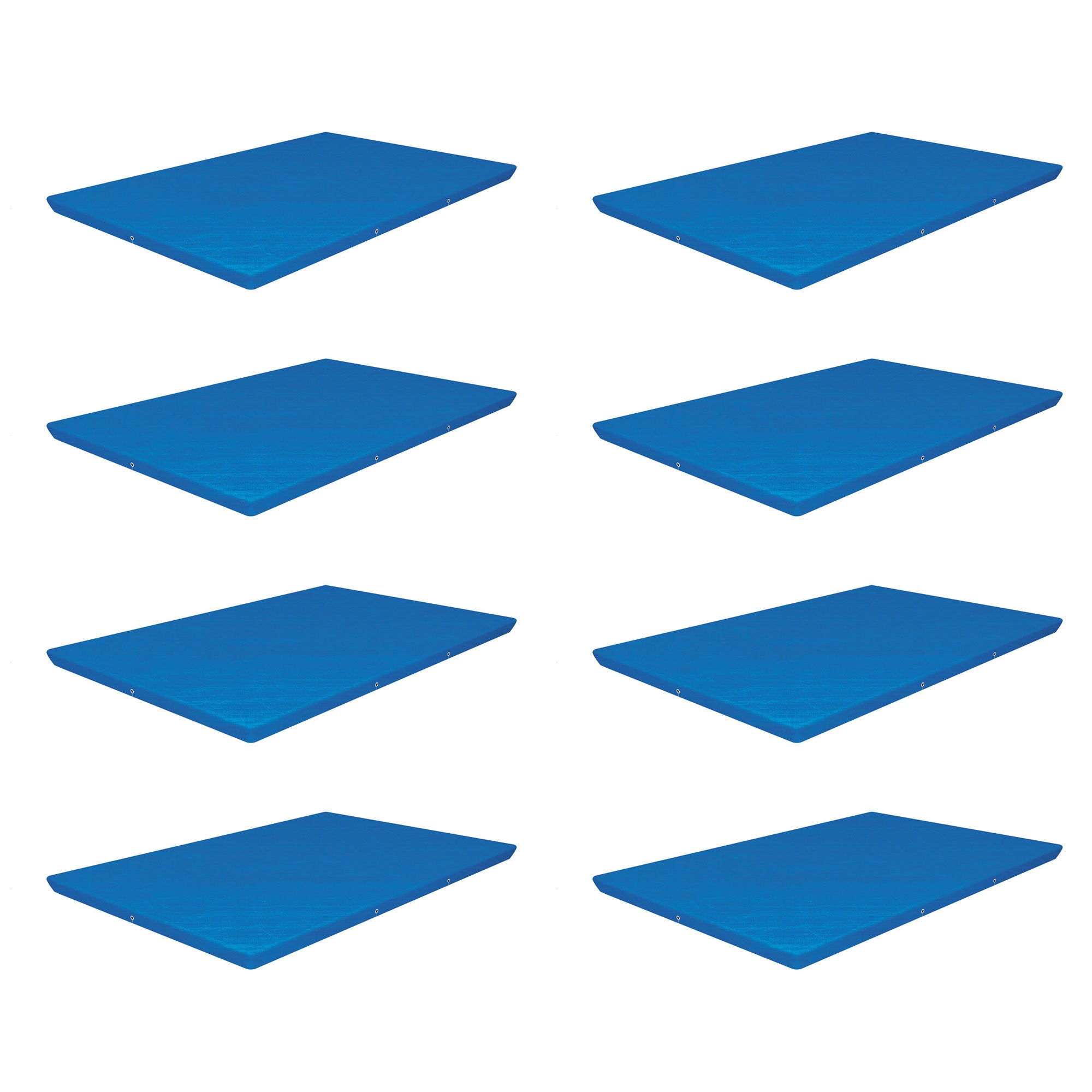 Bestway Flowclear Rectangle Thick Layer Cover for Above Ground Pools (8 Pack)