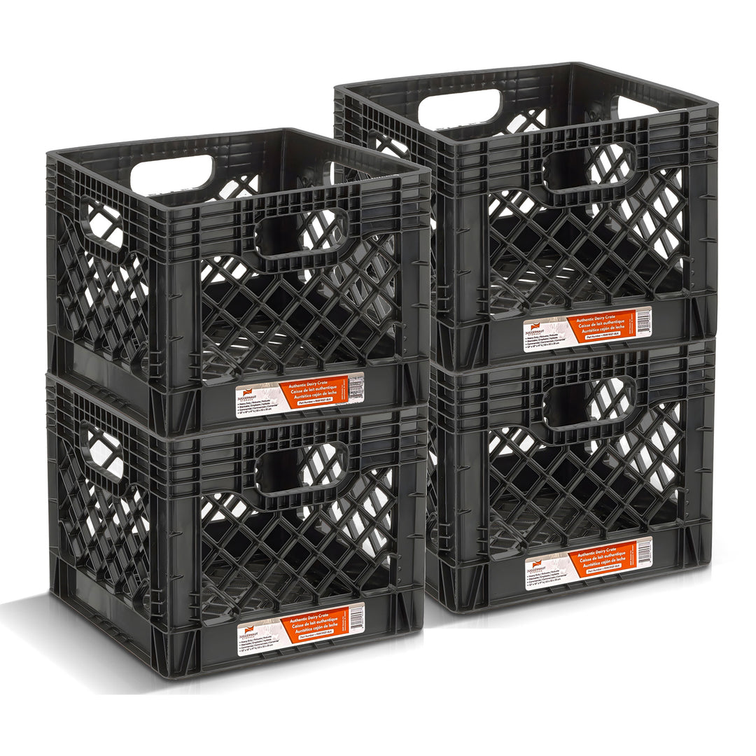 Juggernaut Storage Crate for Office Storage & Classroom Organization, 4-Pack