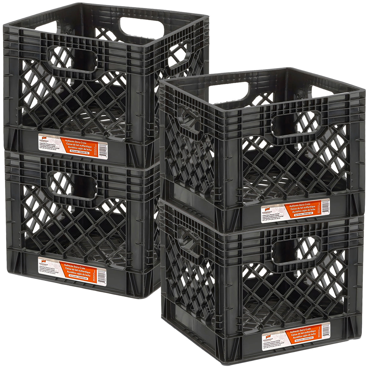 Juggernaut Storage Crate for Office Storage & Classroom Organization, 4-Pack