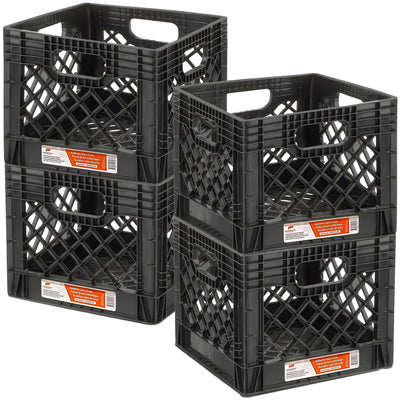 Juggernaut Storage Crate for Office Storage & Classroom Organization, 4-Pack
