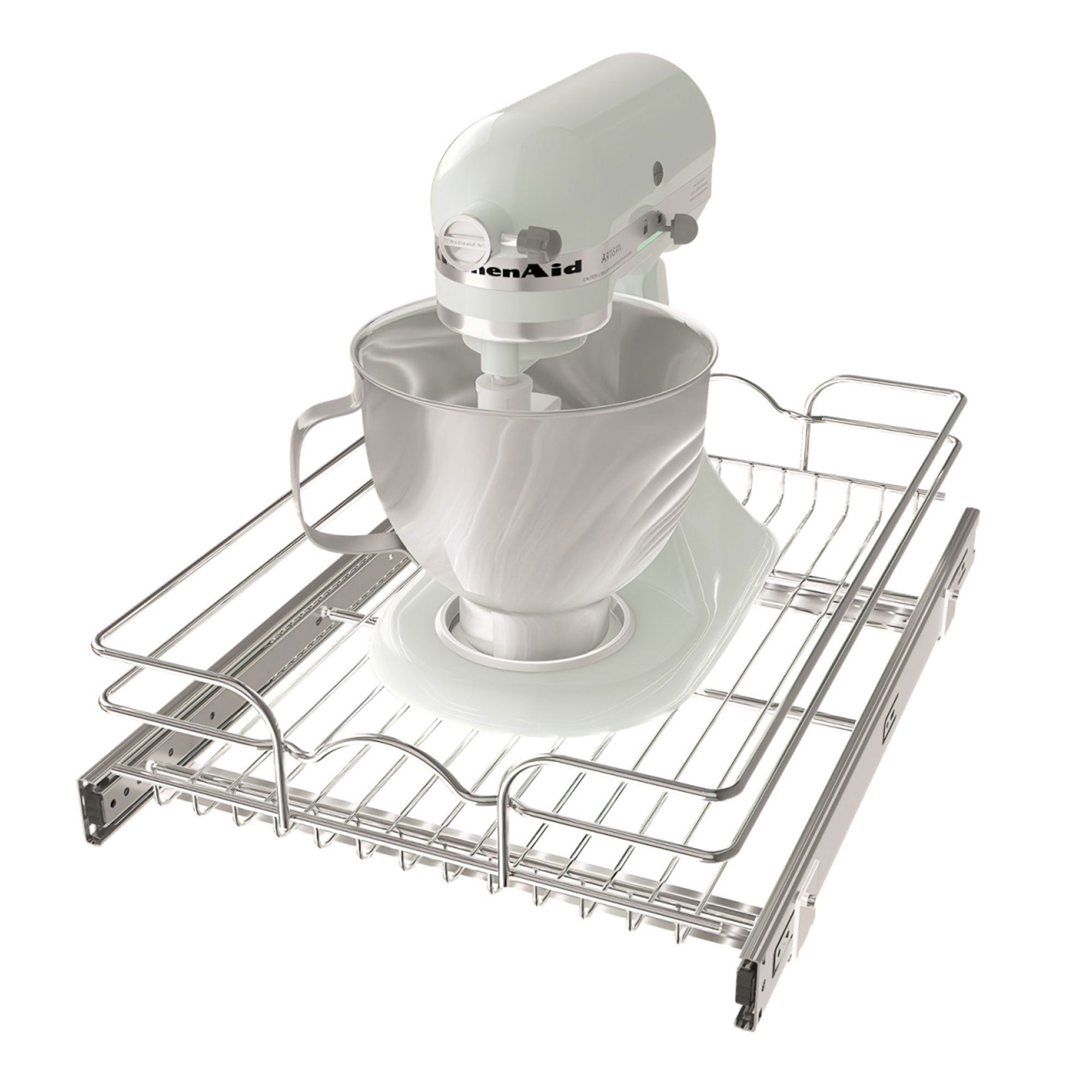 Rev-A-Shelf Kitchen Cabinet Pull Out Shelf, 15 x 22 In, 5WB1-1522CR-1 (2 Pack)