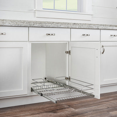 Rev-A-Shelf Kitchen Cabinet Pull Out Shelf, 15 x 22 In, 5WB1-1522CR-1 (2 Pack)