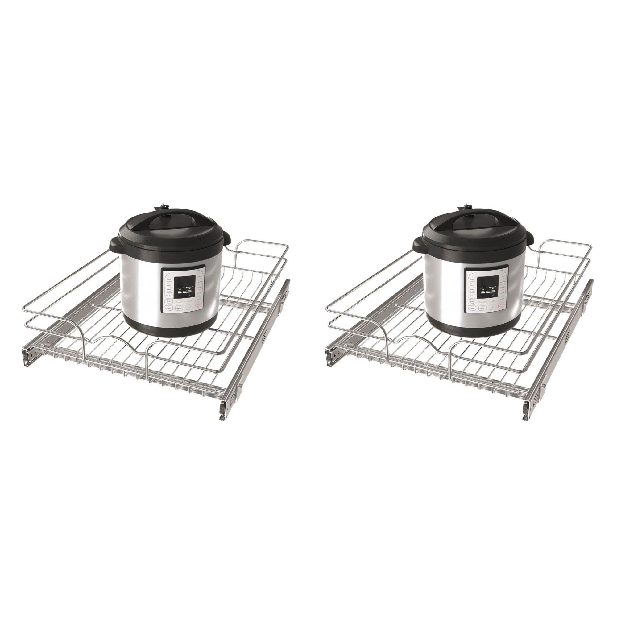 Rev-A-Shelf Kitchen Cabinet Pull Out Shelf, 18 x 22 In, 5WB1-1822CR-1 (2 Pack)