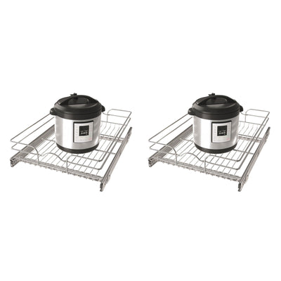 Rev-A-Shelf Kitchen Cabinet Pull Out Shelf, 18 x 22 In, 5WB1-1822CR-1 (2 Pack)