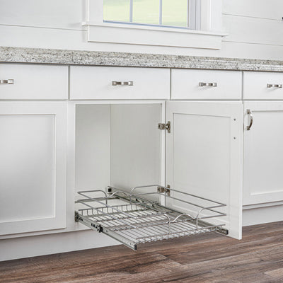 Rev-A-Shelf Kitchen Cabinet Pull Out Shelf, 18 x 22 In, 5WB1-1822CR-1 (2 Pack)