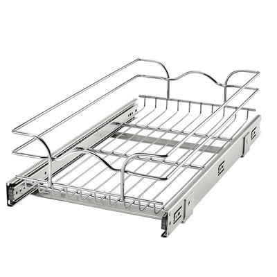 Rev-A-Shelf Cabinet Pull Out Shelf Organizer, 12 x 22 In, 5WB1-1222CR-1 (2 Pack)