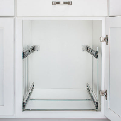 Rev-A-Shelf Cabinet Pull Out Shelf Organizer, 12 x 22 In, 5WB2-1222CR-1 (2 Pack)
