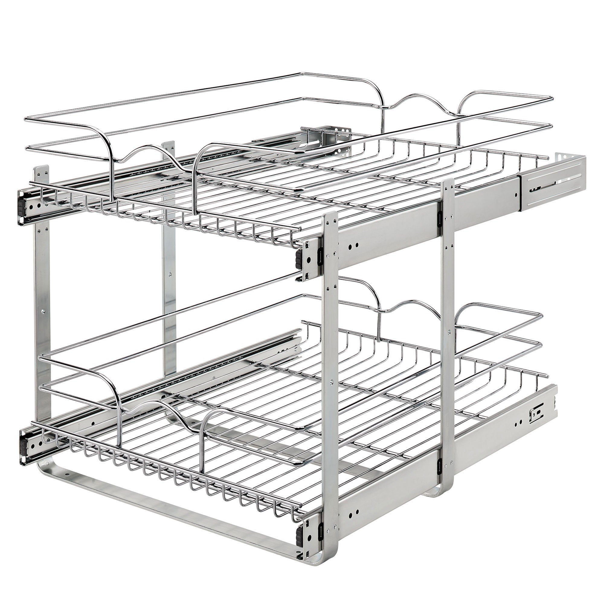 Rev-A-Shelf Cabinet Pull Out Shelf Organizer, 18 x 22 In, 5WB2-1822CR-1 (2 Pack)