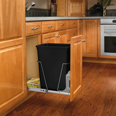 Rev-A-Shelf 35Qt Under Sink Trash Can Replacement, Plastic, RV-35-18-52 (2 Pack)