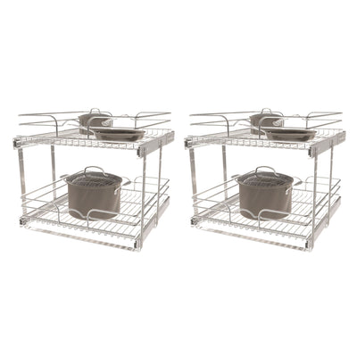 Rev-A-Shelf Cabinet Pull Out Shelf Organizer, 21 x 22 In, 5WB2-2122CR-1 (2 Pack)