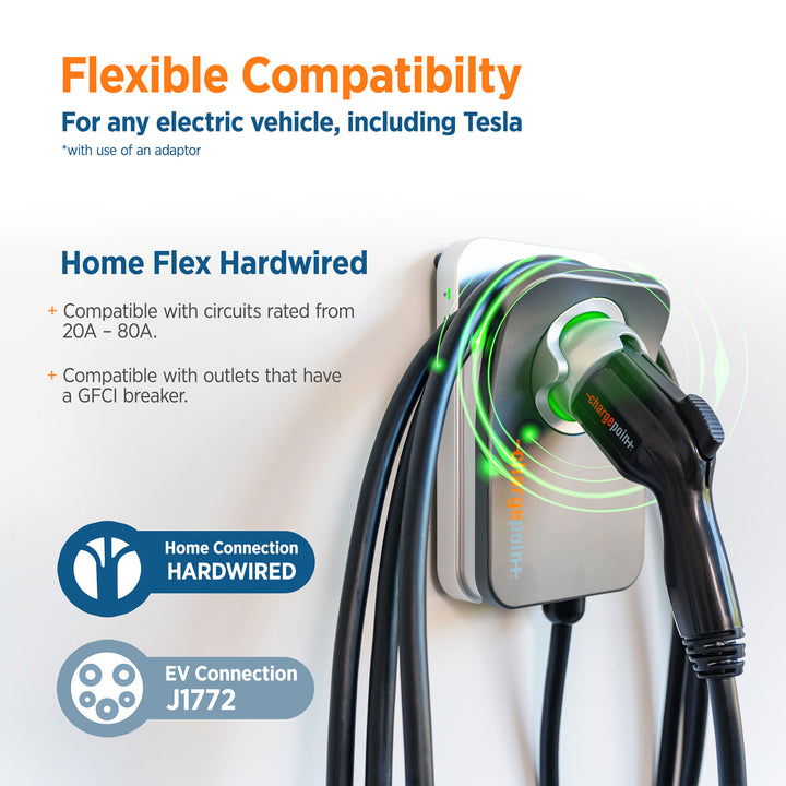 ChargePoint Flex Hardwire Charge Station for 20-80A Circuit Breakers (3 Pack)