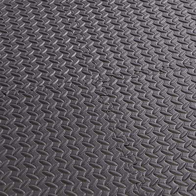 BalanceFrom Fitness 96 Sq Ft Interlocking Exercise Mat Tiles, Black (2 Pack) - VMInnovations
